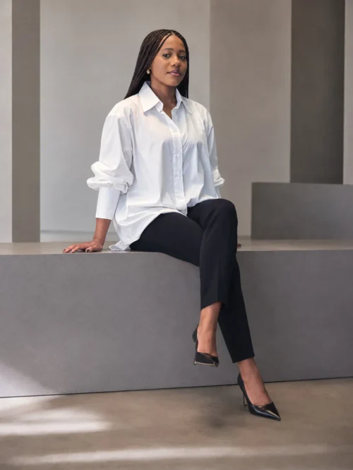 Sandy Oversize – Blanc – Vue 1