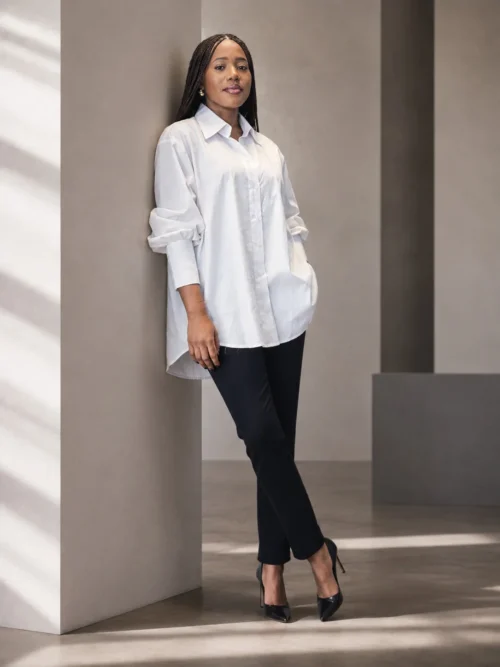 Sandy Oversize – Blanc – Vue 3