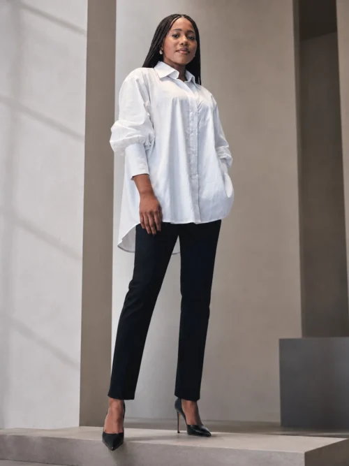 Sandy Oversize – Blanc – Vue 4