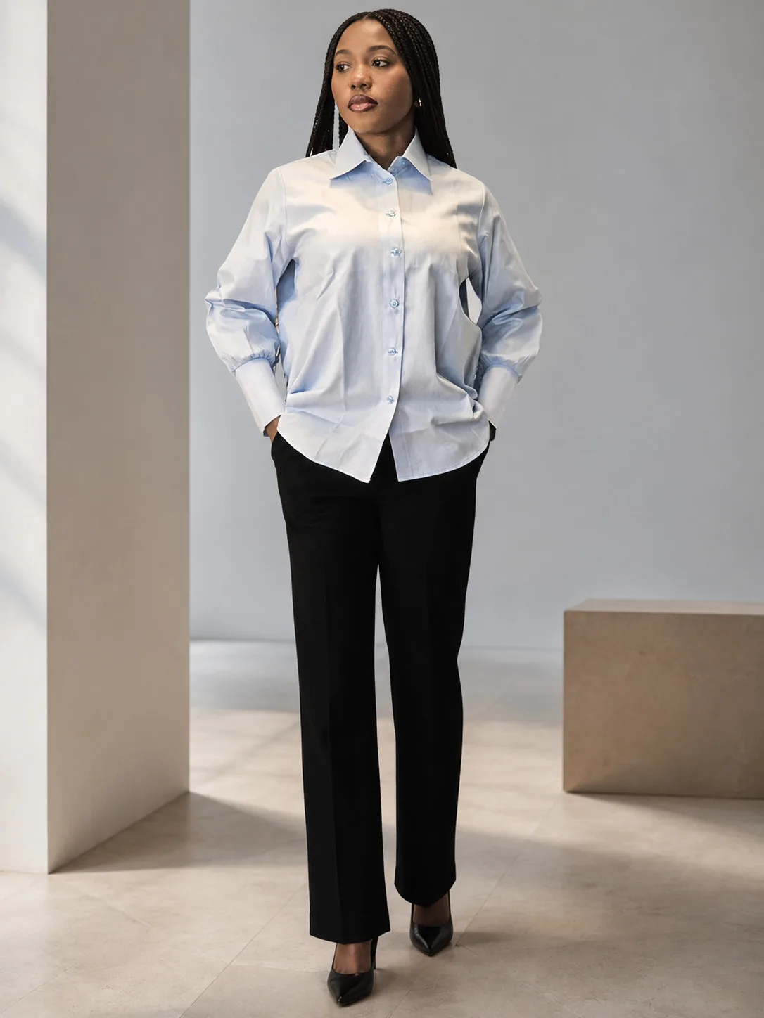 Sandy Oversize – Bleu ciel – Vue 10